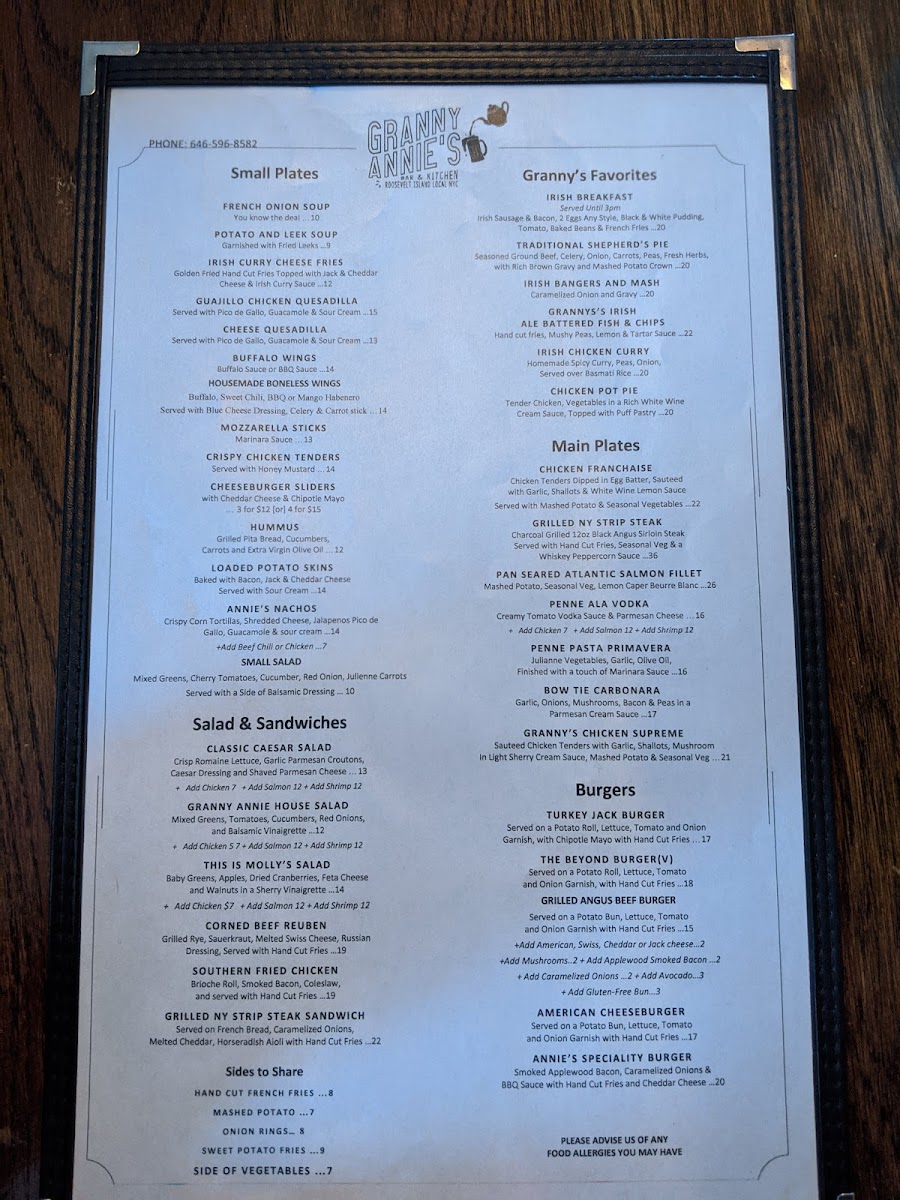Granny Annie's Bar & Kitchen Menu - Image 3