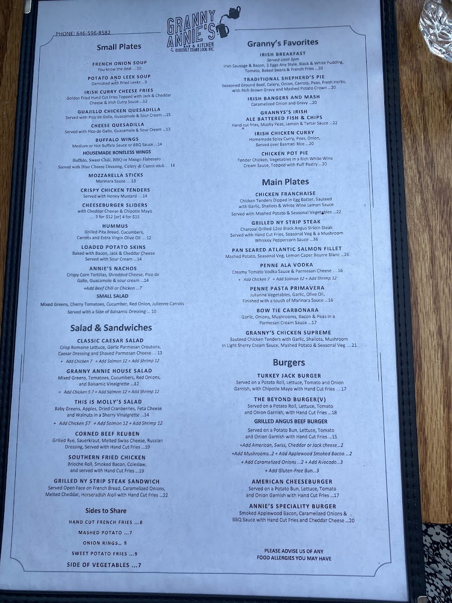 Granny Annie's Bar & Kitchen Menu - Image 4