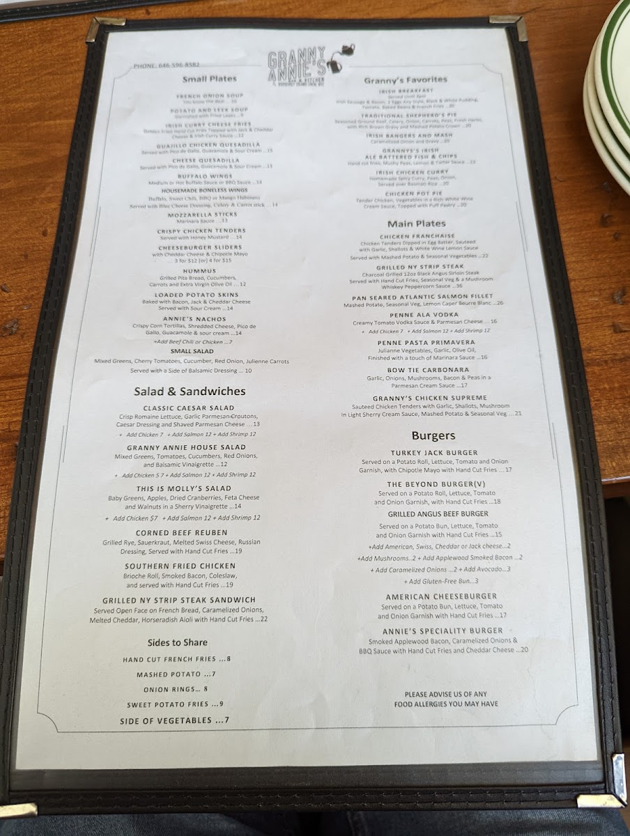 Granny Annie's Bar & Kitchen Menu - Image 5